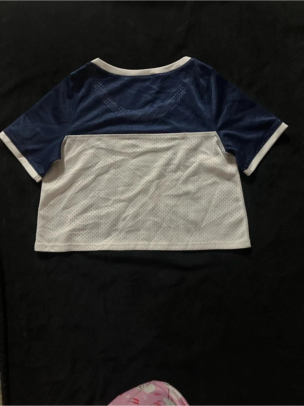 Justice Navy & White Dallas Graphic Crop Tee